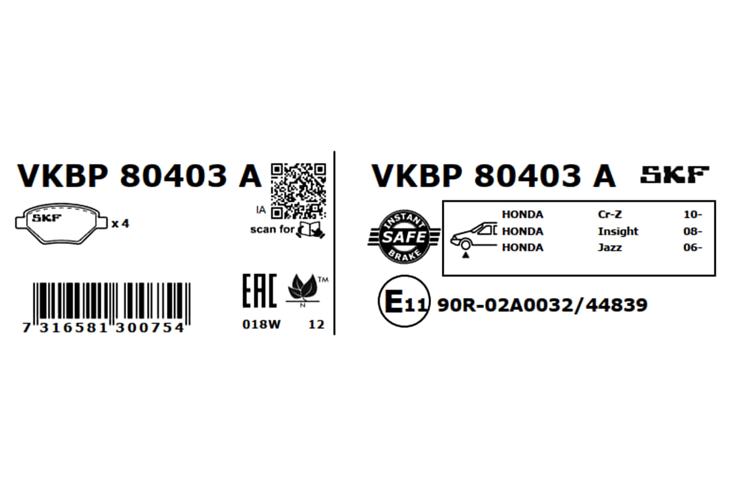 SKF Automotive | Precise parts available globally-VKBP80403A