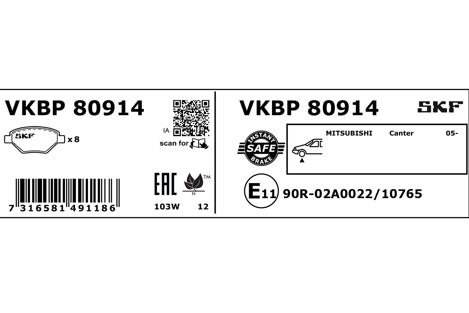 SKF Automotive | Precise parts available globally-VKBP80914