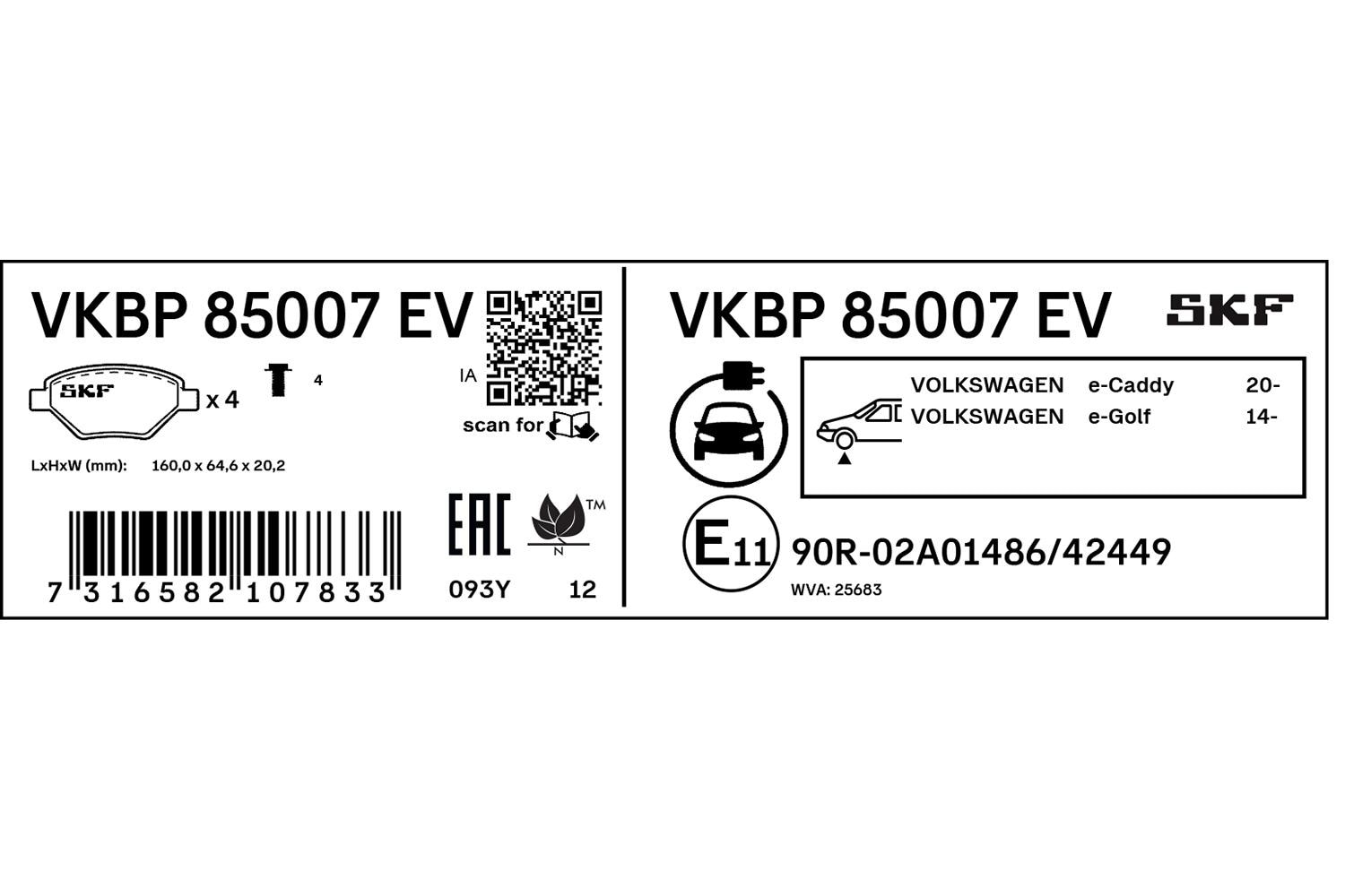 SKF Automotive | Precise parts available globally-VKBP85007EV
