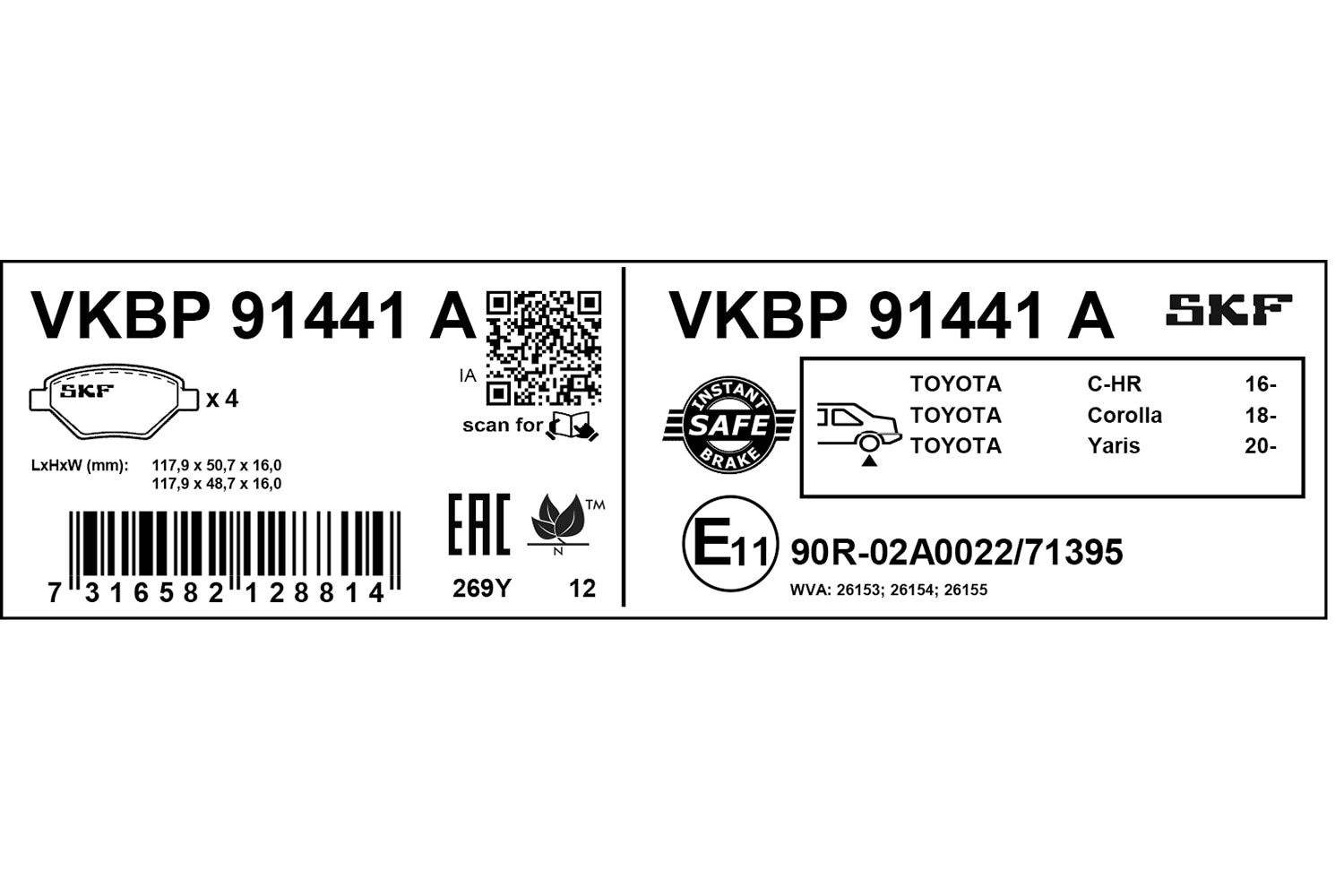 SKF Automotive | Precise parts available globally-VKBP91441A